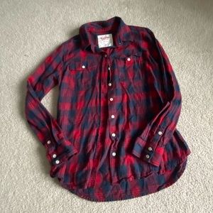 Plaid button up shirt